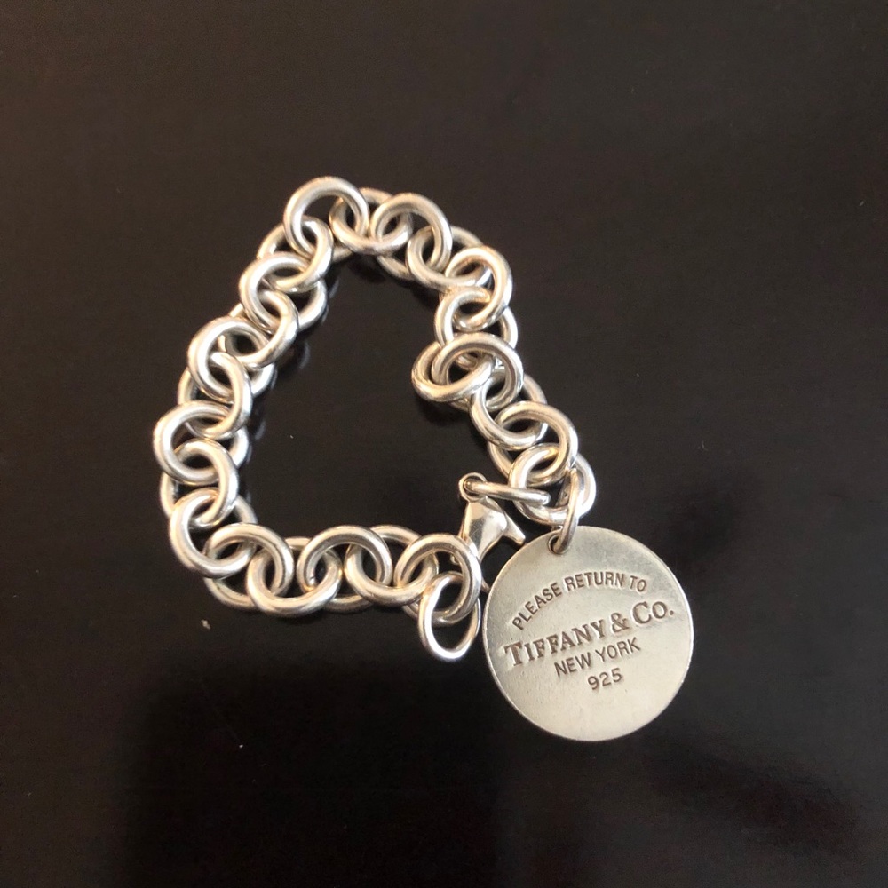 Tiffany round charm bracelet